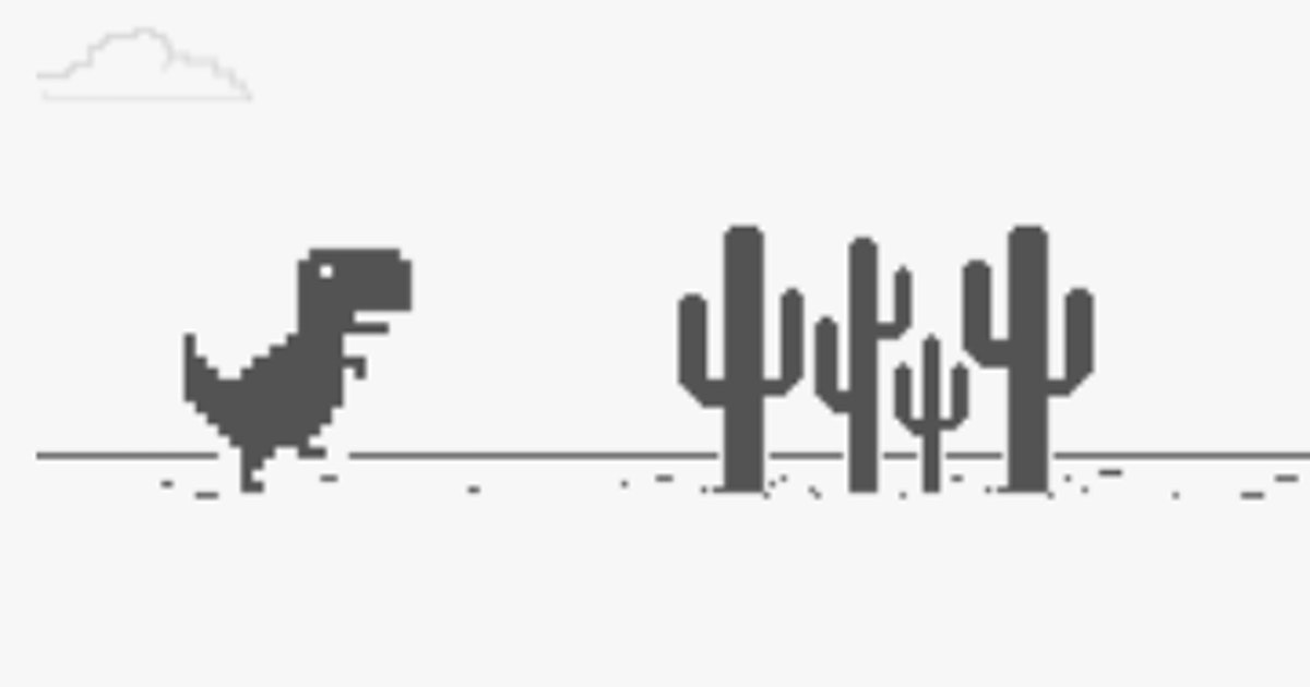 Coding Chrome Dino Game in JavaScript with a HTML Canvas